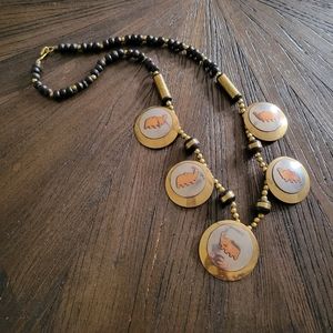 Vintage African mixed medals medallion